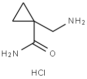 1-(aminomethyl)cyclopropanecarboxamide hydrochloride Structure