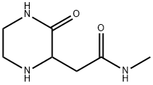 N-甲基-2-(3-氧代哌嗪-2-基)乙酰胺, 19564-13-7, 结构式