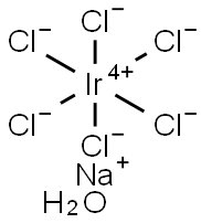 Sodium hexachloroiridate (IV) hexahydrate Struktur