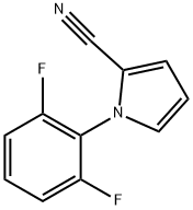 1-(2,6-二氟苯基)-1H-吡咯-2-甲腈,195711-28-5,结构式