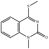1-methyl-4-(methylthio)quinazolin-2(1H)-one 化学構造式