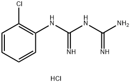 1-(2-CHLOROPHENYL)BIGUANIDE HYDROCHLORIDE Structure