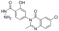 4-[(3,4-Dihydro-6-chloro-2-methyl-4-oxoquinazolin)-3-yl]-2-hydroxybenzohydrazide Struktur