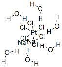 塩化白金(IV)ナトリウム六水和物 化学構造式