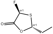 1,3-Oxathiolan-5-one,2-ethyl-4-fluoro-,trans-(9CI) Struktur