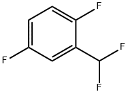 2-(Difluoromethyl)-1,4-difluorobenzene 结构式