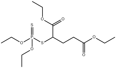 Phosphorodithioic acid O,O-diethyl S-[1,3-bis(ethoxycarbonyl)propyl] ester Structure