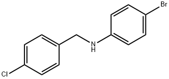 4-bromo-N-[(4-chlorophenyl)methyl]aniline Structure