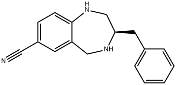 3-BENZYL-7-CYANO-2,3,4,5-TETRAHYDRO-1H-BENZODIAZEPINE,195984-90-8,结构式