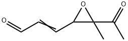 2-Propenal, 3-(3-acetyl-3-methyloxiranyl)- (9CI) 结构式