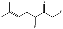 5-Hepten-2-one,  1,3-difluoro-6-methyl-,1960-99-2,结构式