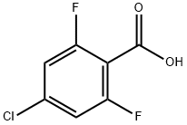 4-CHLORO-2,6-DIFLUOROBENZOIC ACID Structure