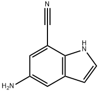 1H-Indole-7-carbonitrile,  5-amino- Struktur