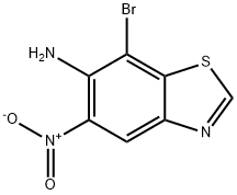 6-Amino-7-bromo-5-nitrobenzothiazole Structure