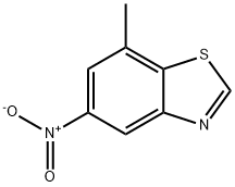 Benzothiazole, 7-methyl-5-nitro- (9CI) 化学構造式