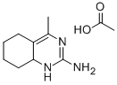 Quinazoline, 1,5,6,7,8,8a-hexahydro-2-amino-4-methyl-, monoacetate 化学構造式