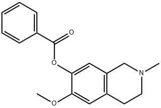 7-이소퀴놀리놀,1,2,3,4-테트라하이드로-6-메톡시-2-메틸-,벤조에이트(에스테르)(8CI)