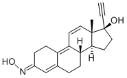 3-Oxidido 17-alpha-ethynyl 17-beta-hydroxy estra-4,9,11-triene [French ],19636-23-8,结构式