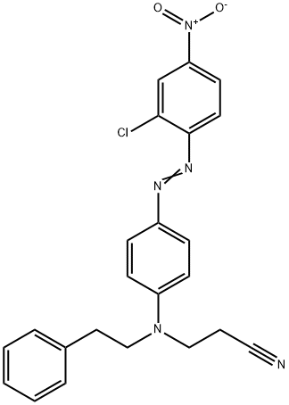 3-[p-[(2-chloro-4-nitrophenyl)azo]-N-phenethylanilino]propiononitrile Structure