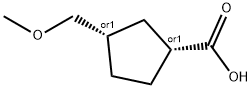 Cyclopentanecarboxylic acid, 3-(methoxymethyl)-, cis- (9CI),196492-76-9,结构式