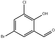 2-羟基-3-氯-5-溴苯甲醛,19652-33-6,结构式