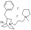 3-Benzyl-1-(3-(1-methylpyrrolidinio)propyl)quinuclidinium, diiodide Struktur