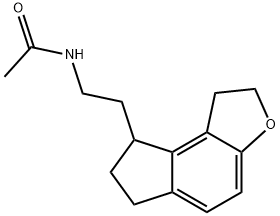 N-(2-{1H,2H,6H,7H,8H-インデノ[5,4-b]フラン-8-イル}エチル)アセトアミド 化学構造式