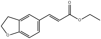 (E)-3-(2,3-二氢苯并呋喃-5-基)-2-丙烯酸乙酯, 196597-65-6, 结构式