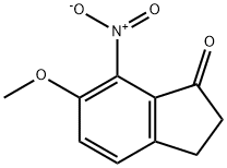 6-METHOXY-7-NITRO-1-INDANONE Struktur