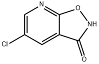 Isoxazolo[5,4-b]pyridin-3(2H)-one, 5-chloro- (9CI) 化学構造式