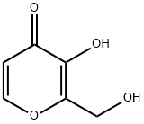 2-(Hydroxymethyl)-3-hydroxy-4H-pyran-4-one 结构式