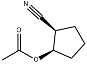 Cyclopentanecarbonitrile, 2-(acetyloxy)-, (1R,2R)- (9CI) Struktur