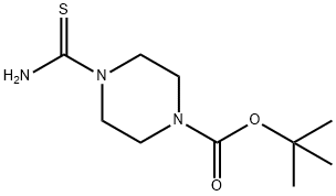 1-BOC-4-カルバモチオイルピペラジン 化学構造式