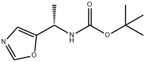 Carbamic acid, [(1S)-1-(5-oxazolyl)ethyl]-, 1,1-dimethylethyl ester (9CI) Structure