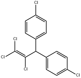 1-Propene, 3,3-bis(p-chlorophenyl)-1,1,2-trichloro- Struktur