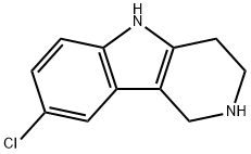 8-氯-2,3,4,5-四氢-1H-吡啶并[4,3-B]吲哚,19685-84-8,结构式