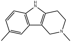 2,3,4,5-テトラヒドロ-2,8-ジメチル-1H-ピリド[4,3-b]インドール 化学構造式