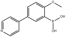 2-METHOXY-5-(PYRIDIN-4-YL)PHENYLBORONIC ACID Structure
