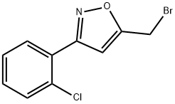 5-BROMOMETHYL-3-(2-CHLORO-PHENYL)-ISOXAZOLE 化学構造式