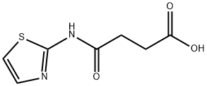 3-(1,3-thiazol-2-ylcarbamoyl)propanoic acid Struktur