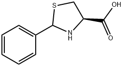 (4R)-2-PHENYL-1,3-THIAZOLIDINE-4-CARBOXYLIC ACID 化学構造式