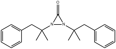 Bis(1,1-dimethyl-2-phenylethyl)diaziridin-3-one Struktur