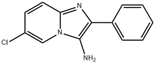 6-Chloro-2-phenyl-imidazo[1,2-a]pyridin-3-ylamine 化学構造式