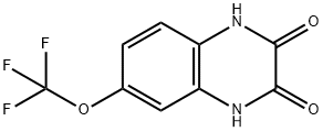 2,3-QUINOXALINEDIONE, 1,4-DIHYDRO-6-(TRIFLUOROMETHOXY)- 结构式