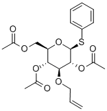 Phenyl 2,4,6-Tri-O-acetyl-3-O-allyl-1-thio-beta-D-glucopyranoside Struktur