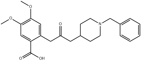 2-(3-(1-Benzylpiperidin-4-yl)-2-oxopropyl)-4,5-diMethoxybenzoic Acid
(Donepezil IMpurity)