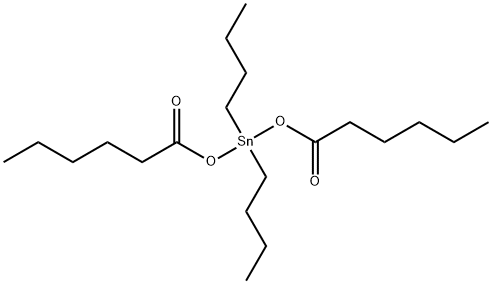 dibutylbis[(1-oxohexyl)oxy]stannane Struktur