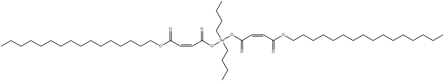 hexadecyl (Z,Z)-6,6-dibutyl-4,8,11-trioxo-5,7,12-trioxa-6-stannahexacosa-2,9-dienoate,19706-58-2,结构式