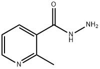 3-Pyridinecarboxylicacid,2-methyl-,hydrazide(9CI) Struktur