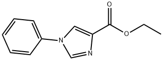 1-苯基-1H-咪唑-4-羧酸乙酯 结构式